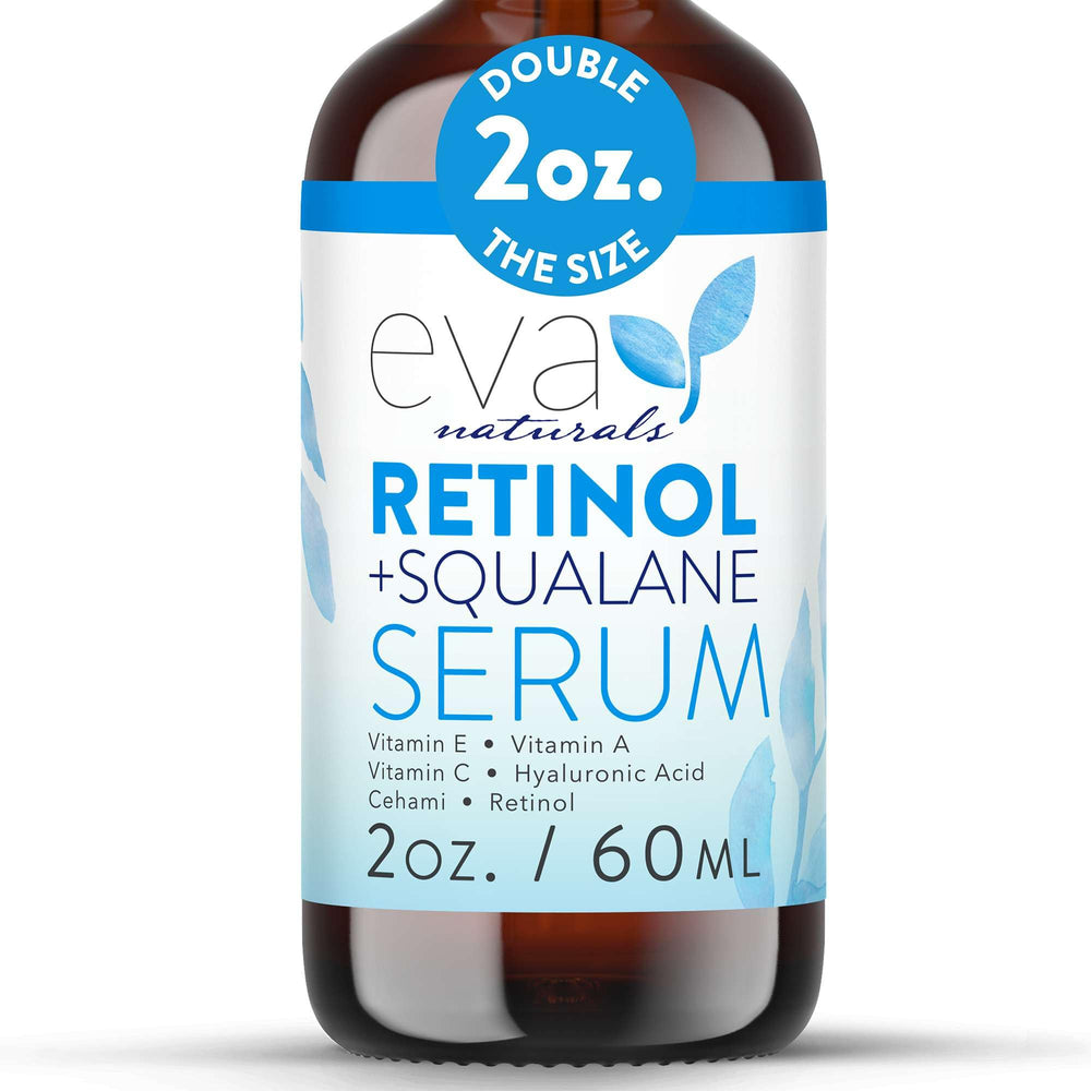 Eva Naturals Sérum Rétinol Squalane – bouteille pompe pour une application précise et pratique