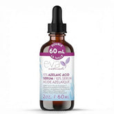 Eva Naturals Sérum azélaïque 10% en bouteille, teint plus lumineux.
