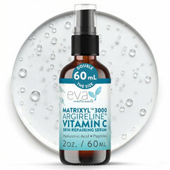 Flacon Eva Naturals Matrixyl 3000 et Argireline, hydratation et fermeté