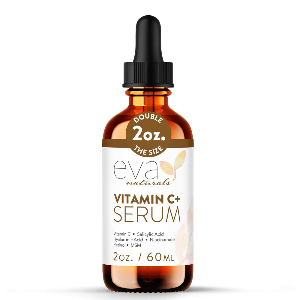 Eva Naturals sérum vitamine C et retinol — flacon clair pour l’éclat du teint