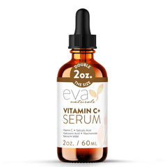Eva Naturals sérum vitamine C et retinol — flacon clair pour l’éclat du teint