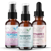 Sérum vitamine C Éva Naturals en bouteille pour un teint lumineux.