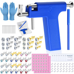 Pistolet de piercing Evatage bleu, précision et simplicité d’utilisation.