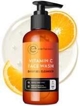 Bouteille Eve Hansen Nettoyant Visage Vitamine C, purifie sans dessécher et rafraîchit le teint.
