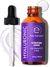 Sérum Eve Hansen à l'hyaluronique dans sa bouteille, hydratation ciblée du visage
