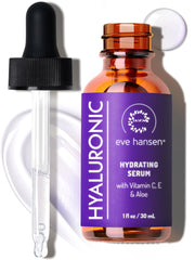 Sérum Eve Hansen flacon visible, hydratation douce pour le visage