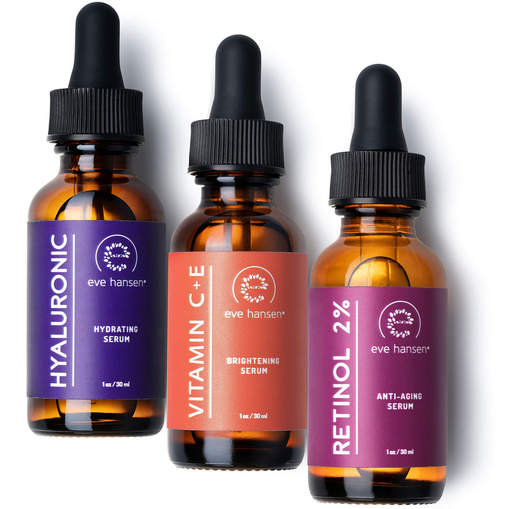 Sérum Eve Hansen vitamine C en flacon – éclat et teint uniforme.