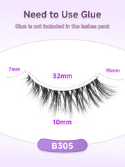 Fibres synthétiques ultra-fines EVENTILL imitant des cils naturels et souples.