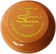 Ever Sheen Crème Beurre de Cacao dans le pot, hydratation durable pour la peau.