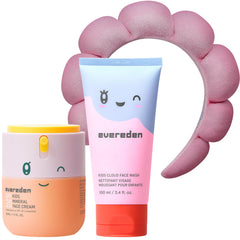 Evereden lavage-visage nuage pour enfants – texture douce qui apaise la peau sensible.