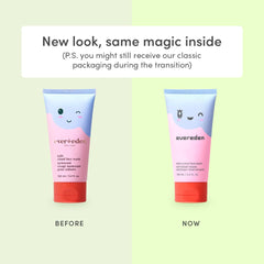 Evereden Kids Cloud Face Wash texture nuage crèmeuse pour nettoyage doux.