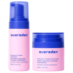 Evereden Kids Happy Face Duo – nettoyant visage en bouteille, purifie en douceur la peau sensible.