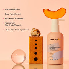 Evereden Kids Multi-Vitamin Body Lotion label close-up highlighting gentleness