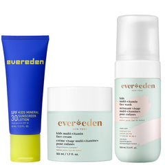 Evereden nettoyant visage multi-vitamine: douceur et propreté pour la peau sensible des enfants.