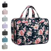 Everfun sac toilette suspendu montrant l’organisation pratique en voyage