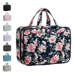 Everfun sac toilette suspendu montrant l’organisation pratique en voyage