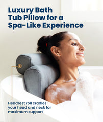 Everlasting Comfort oreiller-baignoire avec soutien-cou pour détente