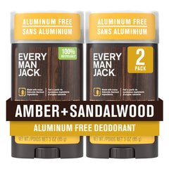 Every Man Jack Ambre et Bois de Santal, bouteille 3 oz prête à l'emploi.