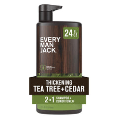 Every Man Jack 2-en-1 Tea Tree Cedar – bouteille prête à l’emploi pour usage quotidien