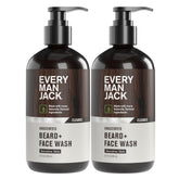 Every Man Jack - bouteille nettoyant barbe et visage sans parfum pour peau sensible.
