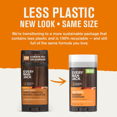 Every Man Jack Citrus et Eucalyptus Déodorant, stick pratique pour une application rapide.