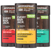 Every Man Jack - trio d'antitranspirant avec emballage écoresponsable.