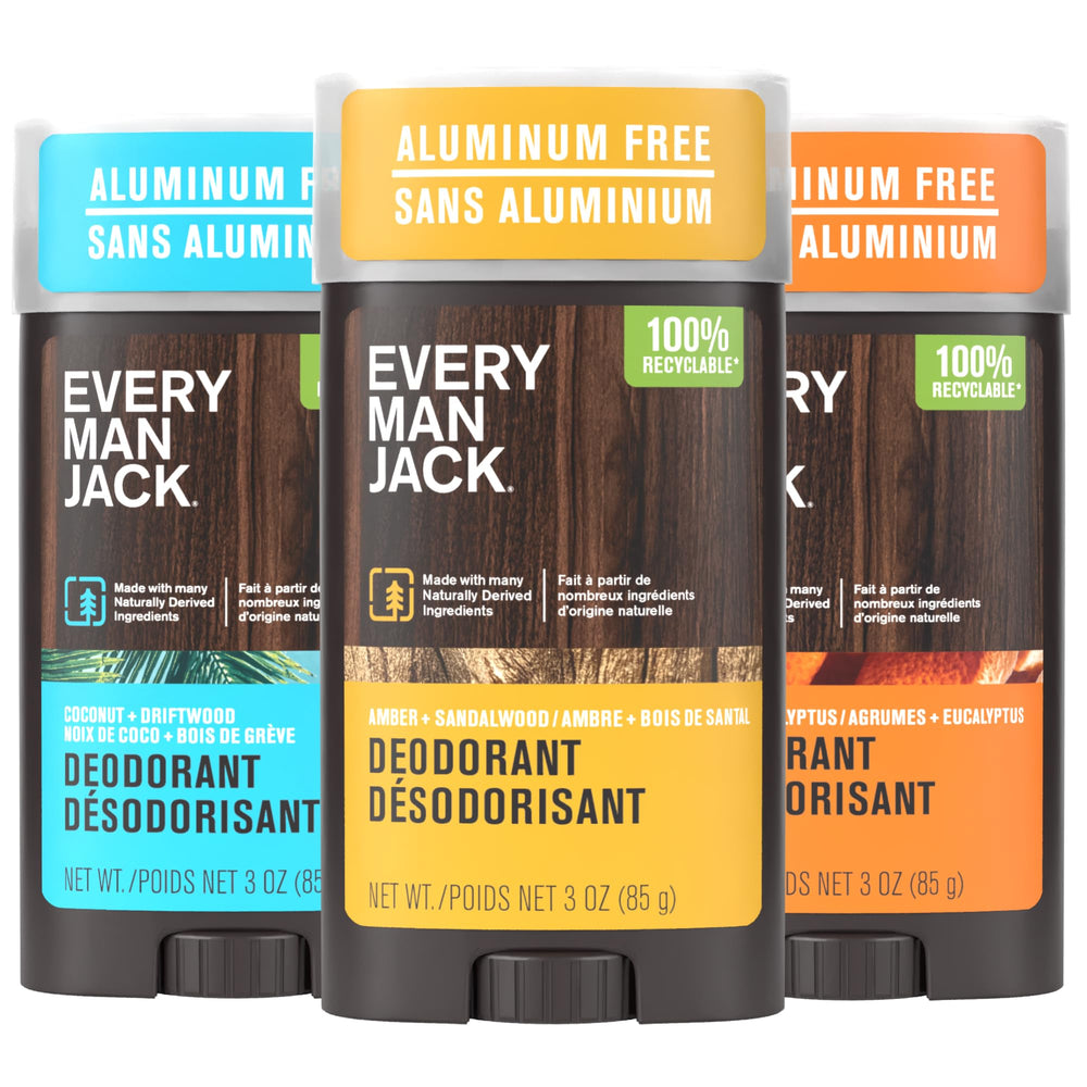 Every Man Jack ensemble sans aluminium pour une protection naturelle