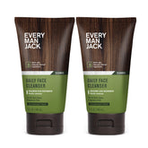 Every Man Jack Hydrating Face Wash two-pack bottles viewed from the side for daily cleansing