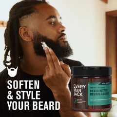 Every Man Jack ingrédients naturels: cacao, karité et coco pour nourrir la barbe.
