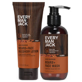 Every Man Jack nettoyant barbe et visage bourbon vieilli, nettoie en douceur et apaise peau et poils.
