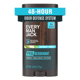 Every Man Jack Déodorant Pro – bouteille élégante, protection 48 h sans aluminium.