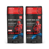 Every Man Jack Spider-Man Déodorant bâton jumeaux : protection longue durée et fraîcheur discrète.