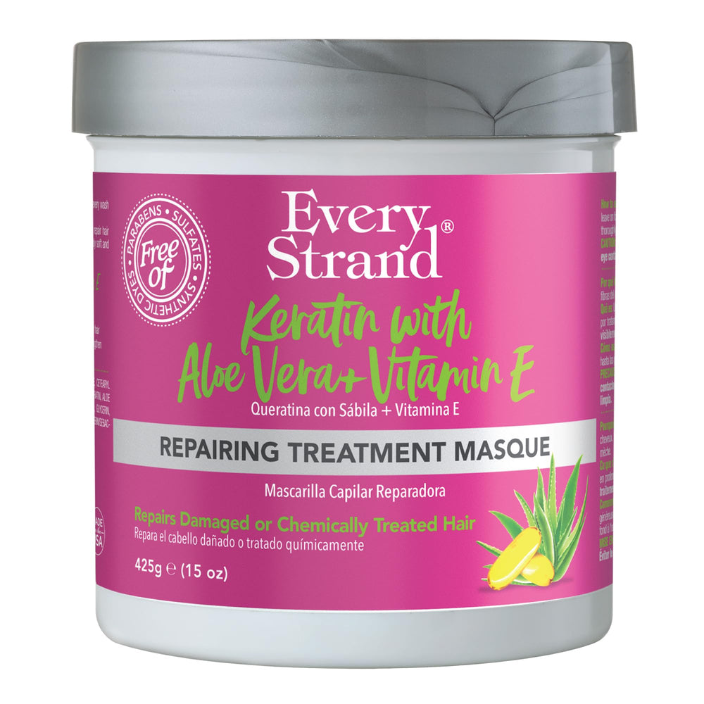Masque Keratine Every Strand dans bouteille 15 oz, soin capillaire