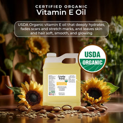 Everyday Beauty huile vitamine E bio – compte-gouttes pour application précise sur le visage.
