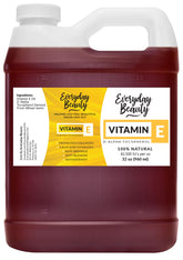 Everyday Beauty huile vitamine E, bouteille ambrée, hydratation en profondeur pour peau et cheveux