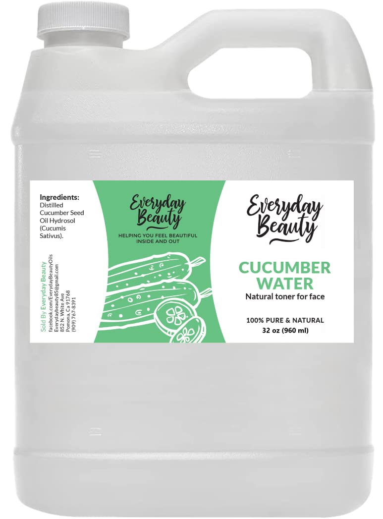 Bouteille Everyday Beauty Hydrosol Concombre 32 oz prête à l'emploi.