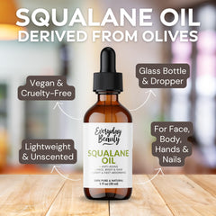 Everyday Beauty Squalane – goutte sur peau pour hydratation légère