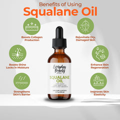 Everyday Beauty Squalane – huile adaptée cheveux pour brillance naturelle
