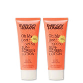 Oh My Bod SPF50 Everyday Humans – bouteille visage et corps, protection pratique et légère.