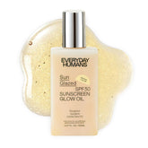Everyday Humans Sun Glazed bottle front highlighting glow and SPF 30 protection.
