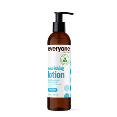 Lotion nourrissante sans parfum Everyone, bouteille 8 oz, hydratation douce et durable.