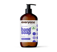 Savon Everyone mains, bouteille en plastique recyclé, parfum lavande et coco.