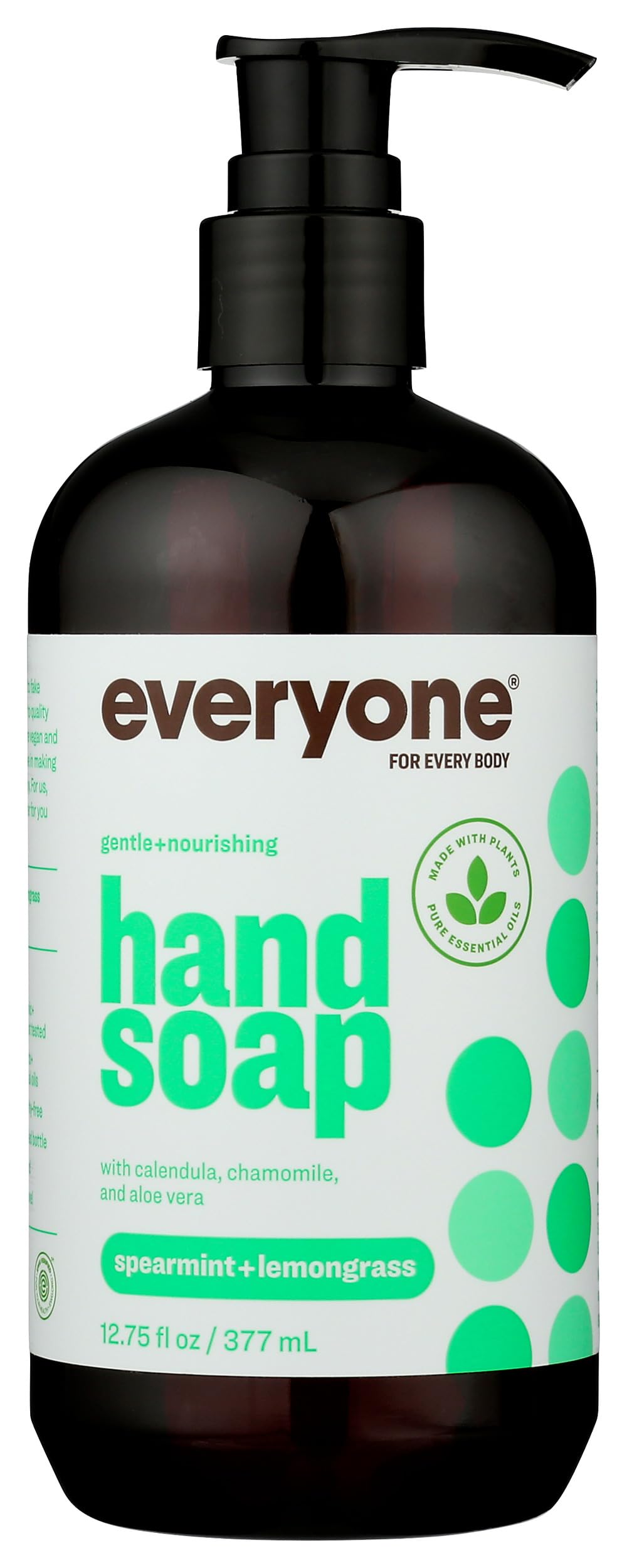 Everyone: savon mains menthe verte et citronnelle, bouteille recyclable prête à l’emploi.