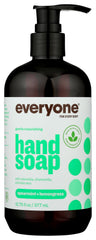 Everyone: savon mains menthe verte et citronnelle, bouteille recyclable prête à l’emploi.