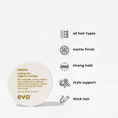 EVO Cassius finition mat durable convient à tous types de cheveux