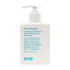 EVO Le Thérapeute Hydratant, bouteille montrant hydratation et soin en profondeur.
