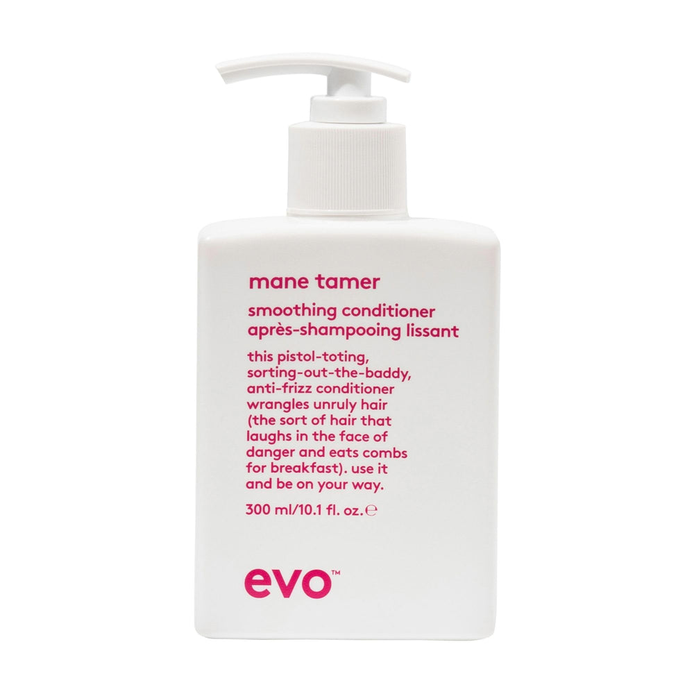 EVO Mane Tamer, bouteille-lissage : douceur accrue et brillance naturelle.
