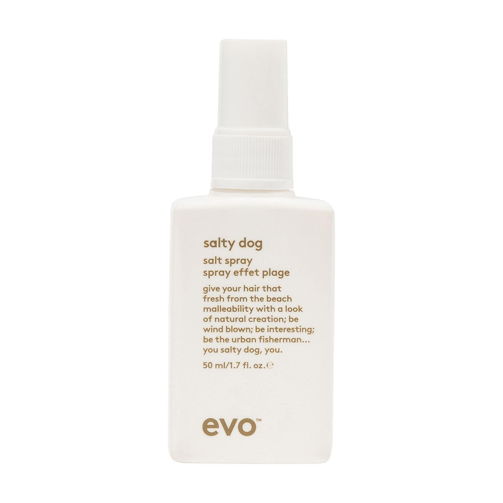 EVO Salty Dog Spray – bouteille vue de face, texture plage souhaitée