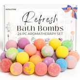 EvolutionUSA Refresh : boules-bain miniatures, coloris vibrants pour une expérience sensorielle.