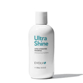 EVOLVh UltraShine Shampoing – bouteille visible, hydratation et brillance potentielles.